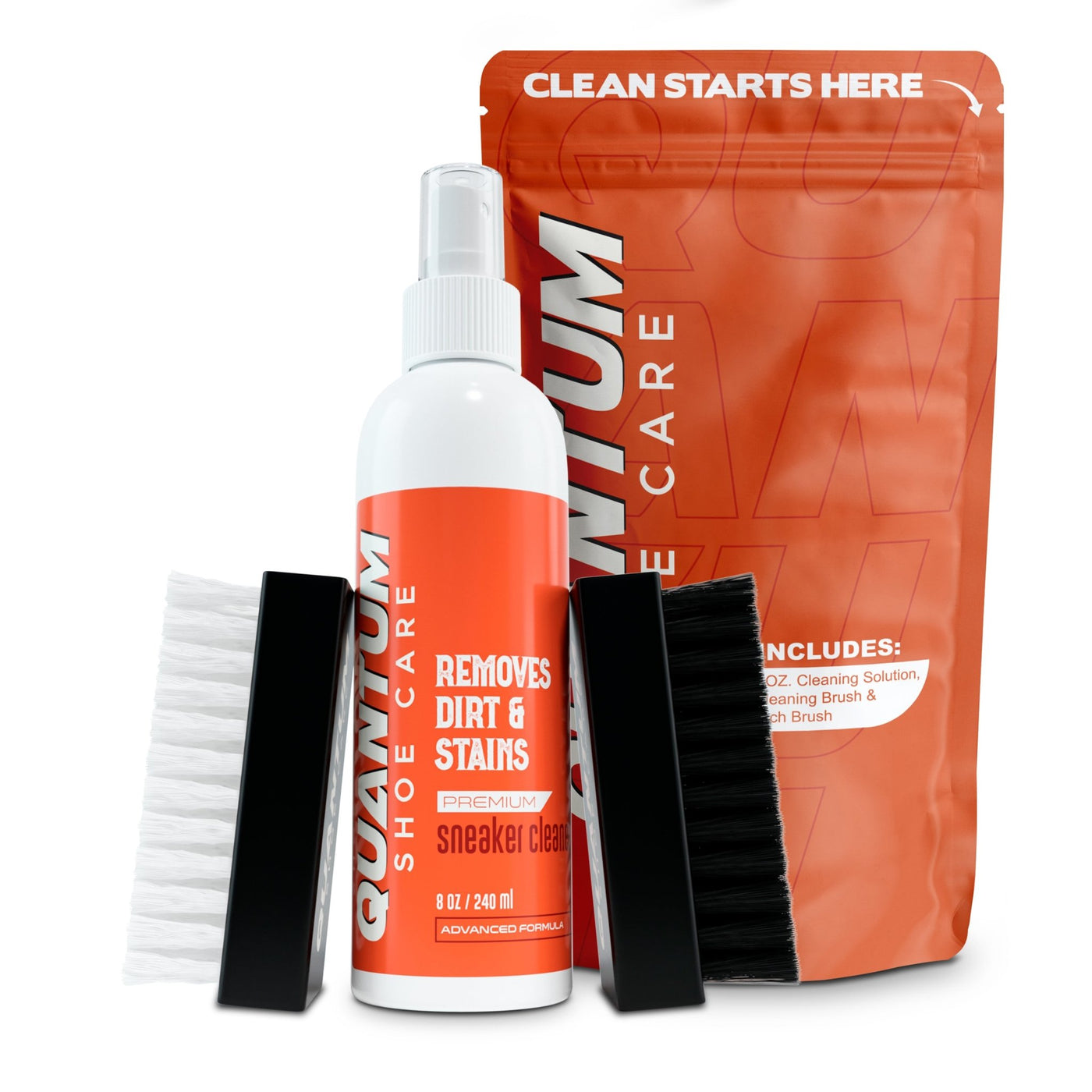 Quantum Clean Kit - Clean, Condition and Deodorize - Quantum Shoe Care Shoe cleaner kit