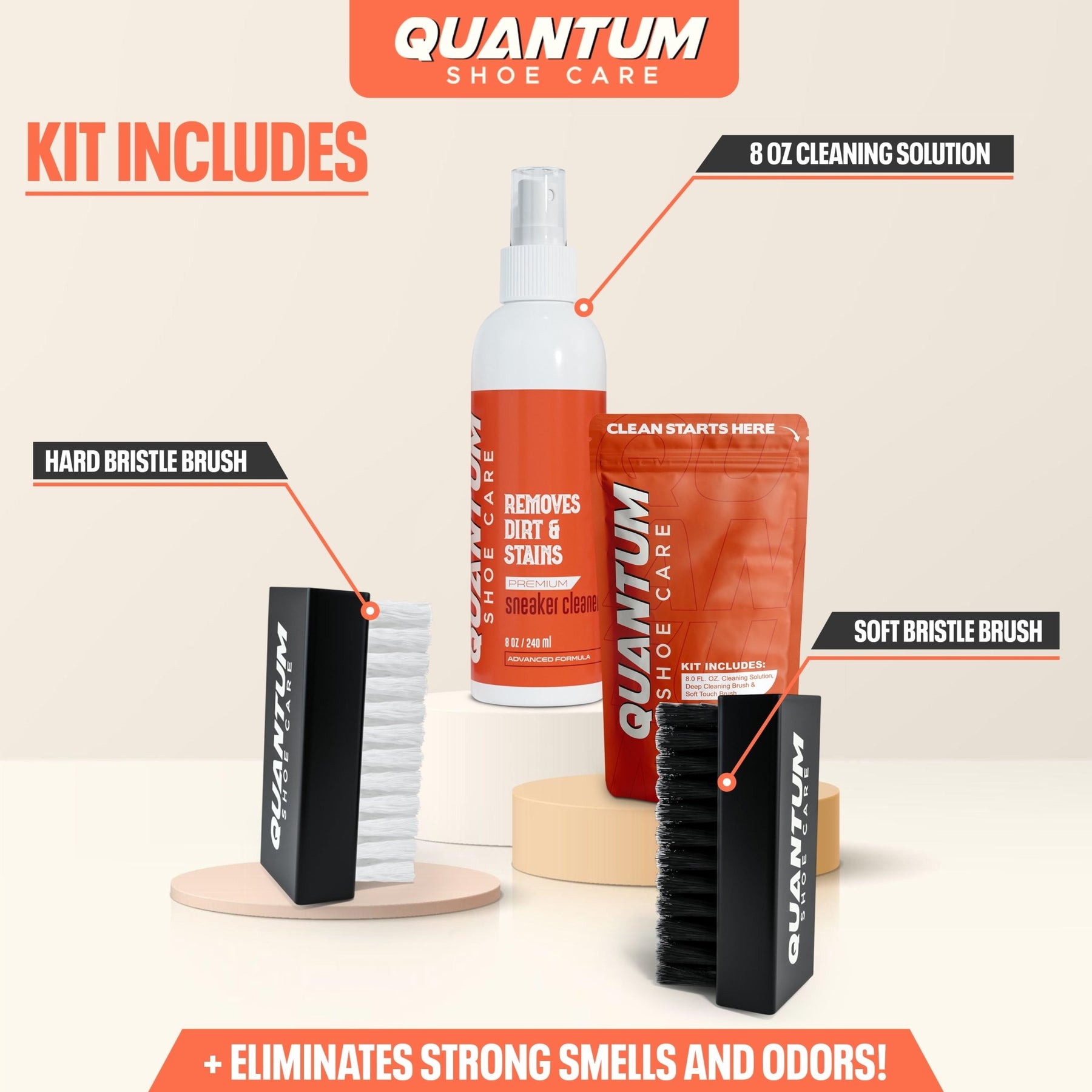 Quantum Clean Kit | Clean, Condition and Deodorize – Quantum Shoe Care